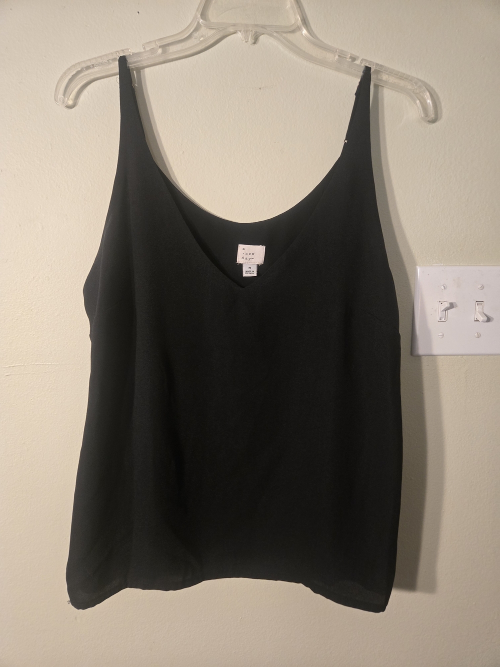 a new day Black V Neck Camisole
